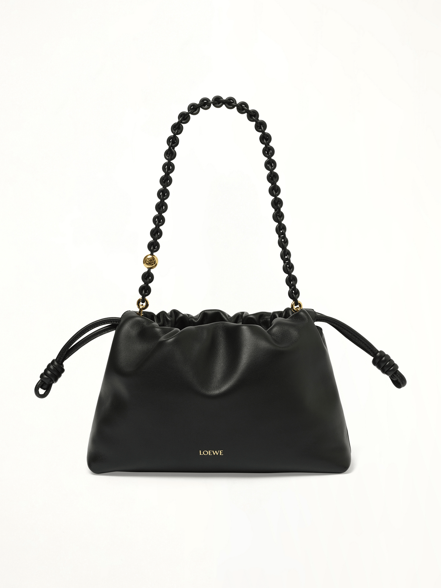 Flamenco Purse Medium Tonal Chain in Black