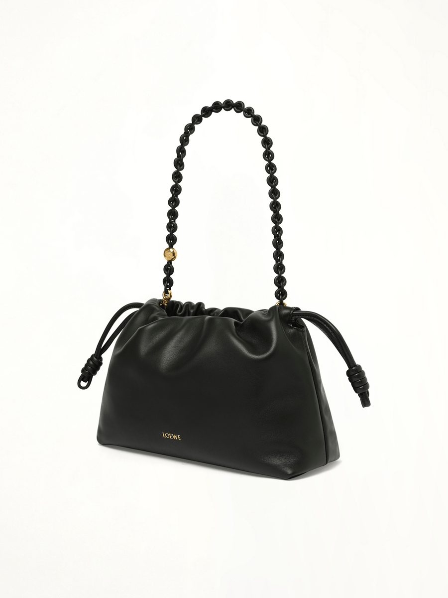 Flamenco Purse Medium Tonal Chain in Black