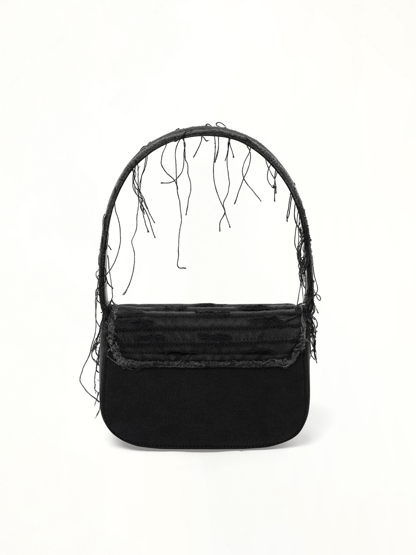 1DR Denim Shoulder Bag in Black