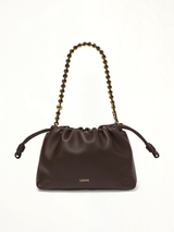 Flamenco Purse Medium in Dark Brownie