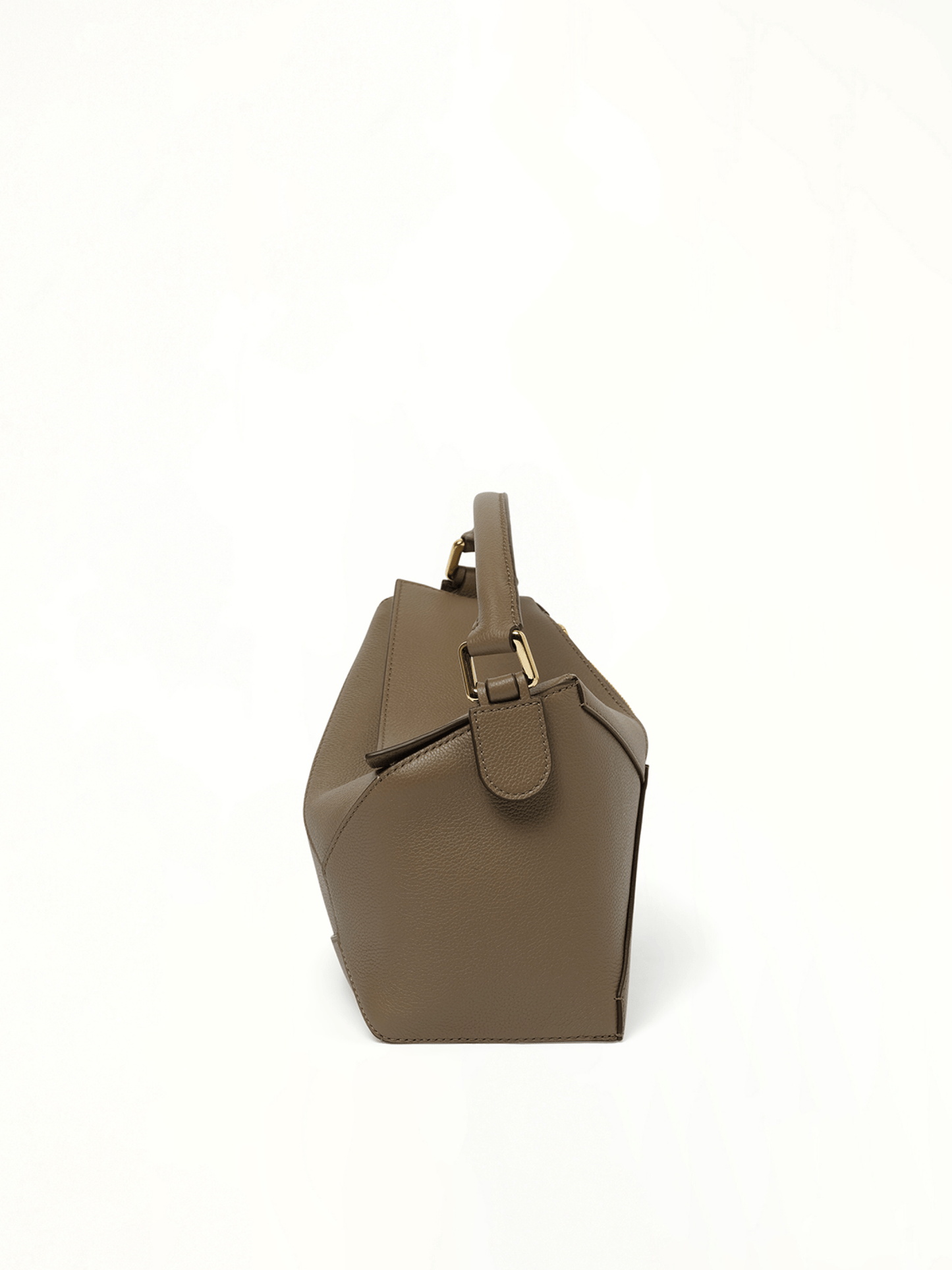 Puzzle Edge Small Bag in Taupe