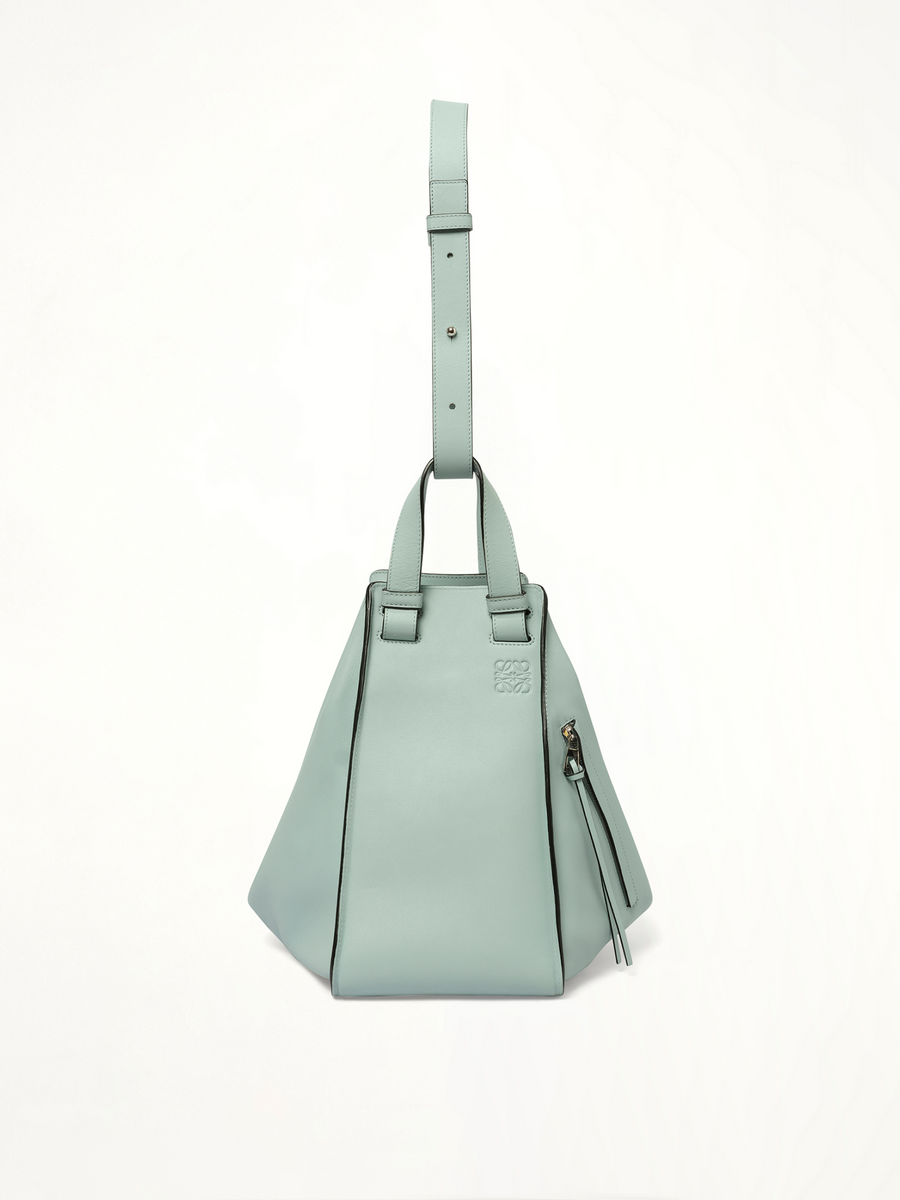 Medium Hammock Bag in Classic Calfskin in Aqua
