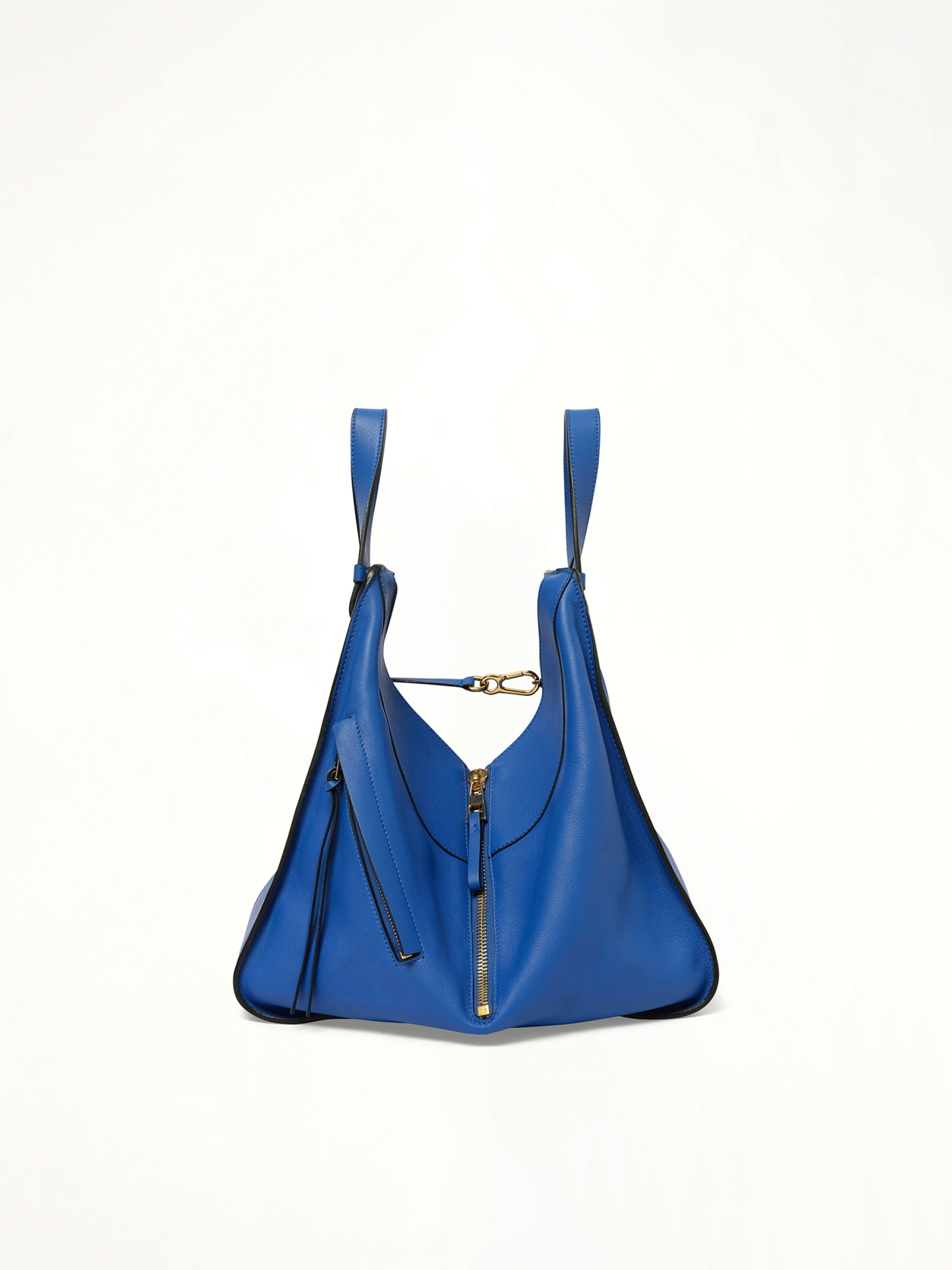 Medium Hammock Bag in Classic Calfskin in Elc Blue