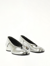 New Tabi Ballerina H30 in Silver Front View | MAISON MARGIELA