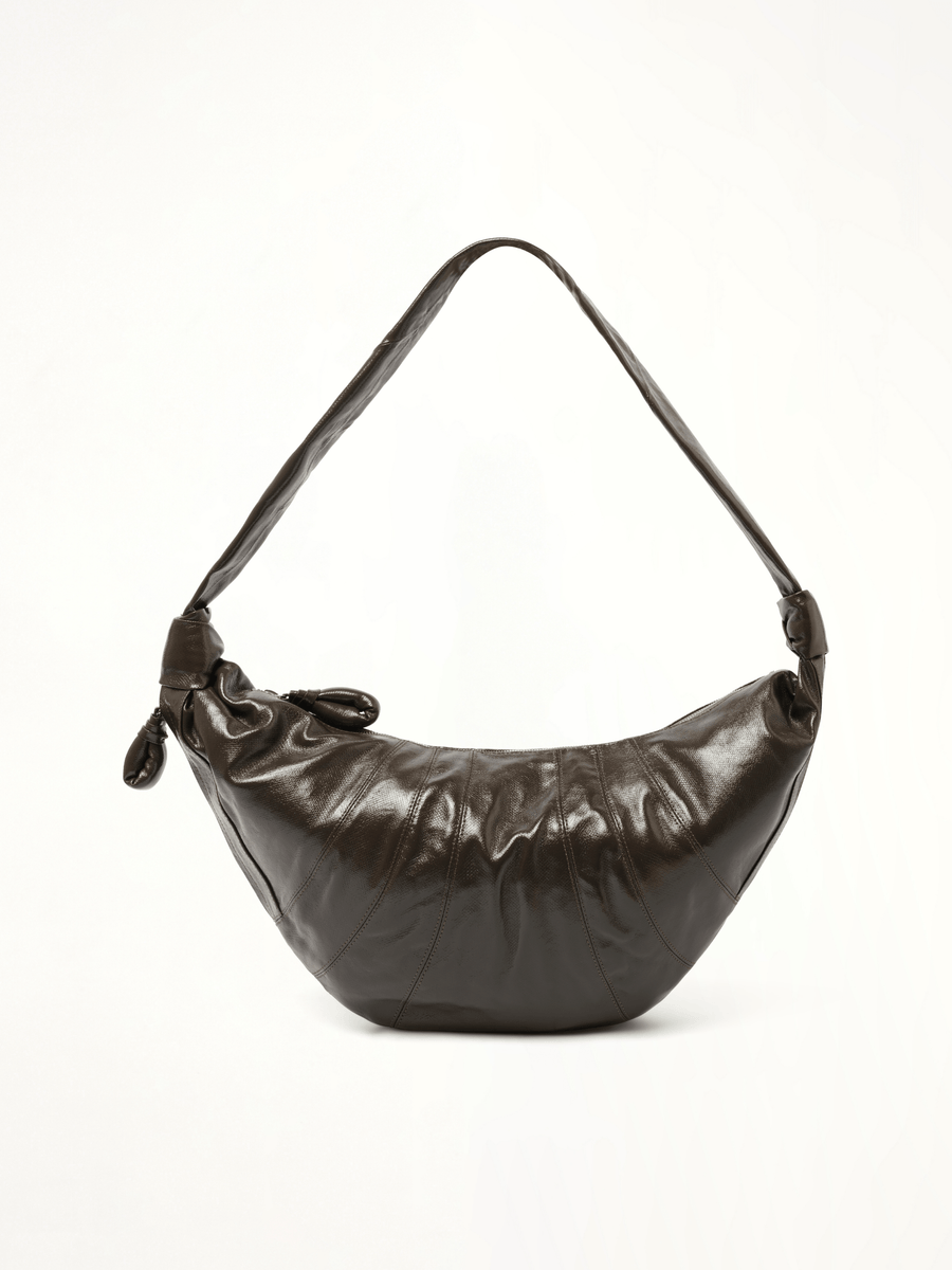 Large Croissant Bag in Dark Tobacco