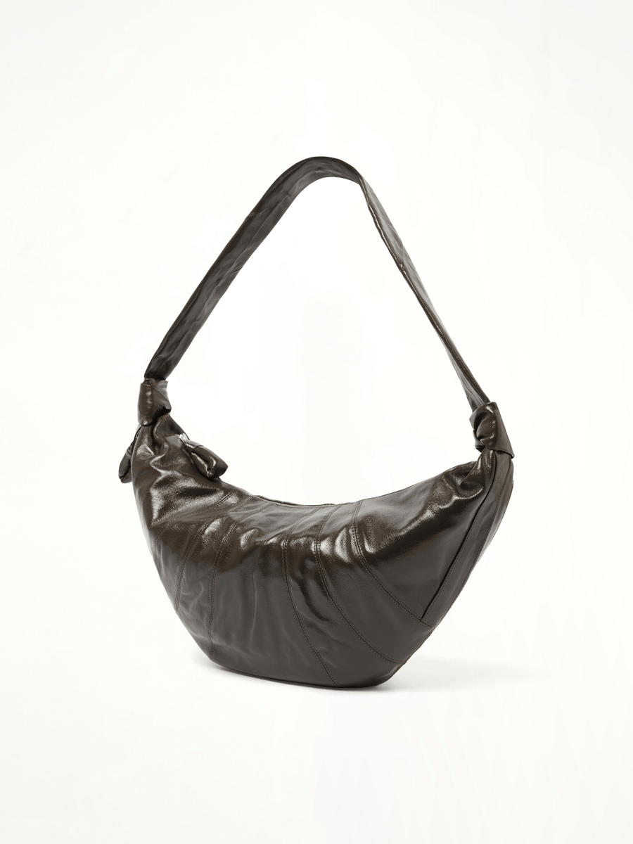 Large Croissant Bag in Dark Tobacco