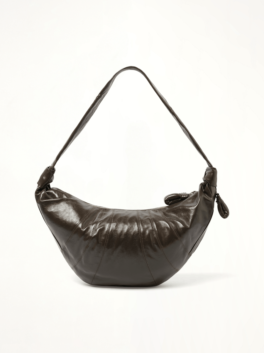 Large Croissant Bag in Dark Tobacco