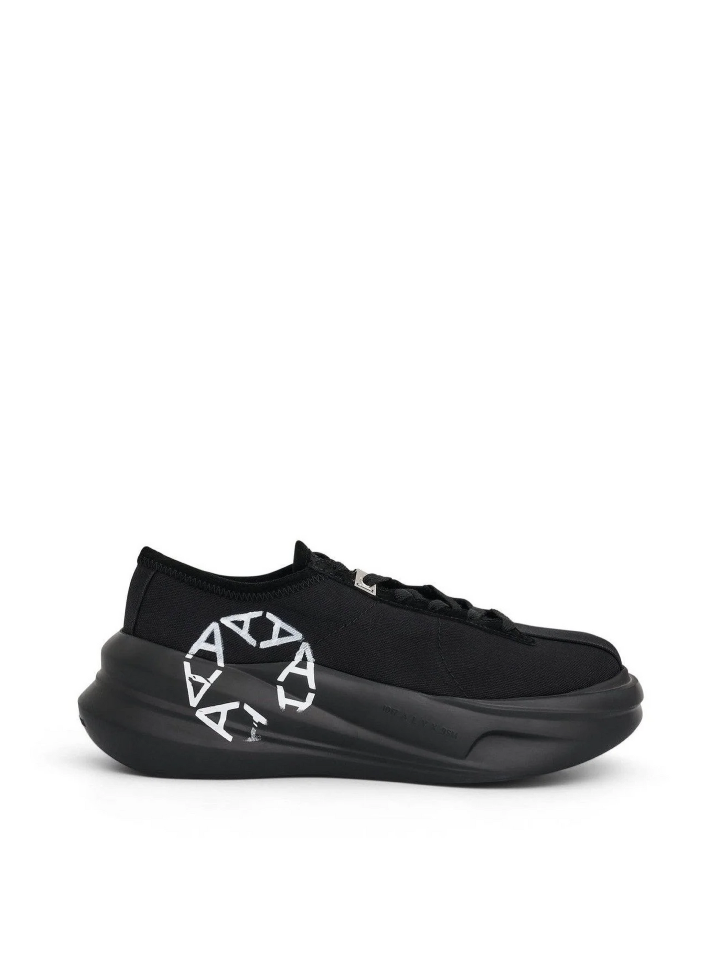 Aria Leather Sneaker in Black