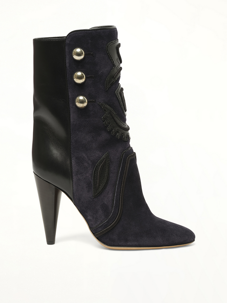 Liv Boots in Mibk Side View | ISABEL MARANT