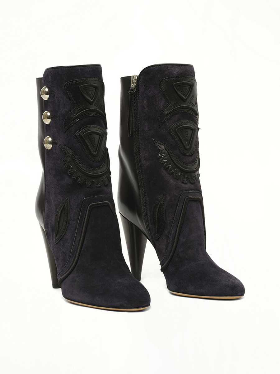 Liv Boots in Mibk Front View | ISABEL MARANT