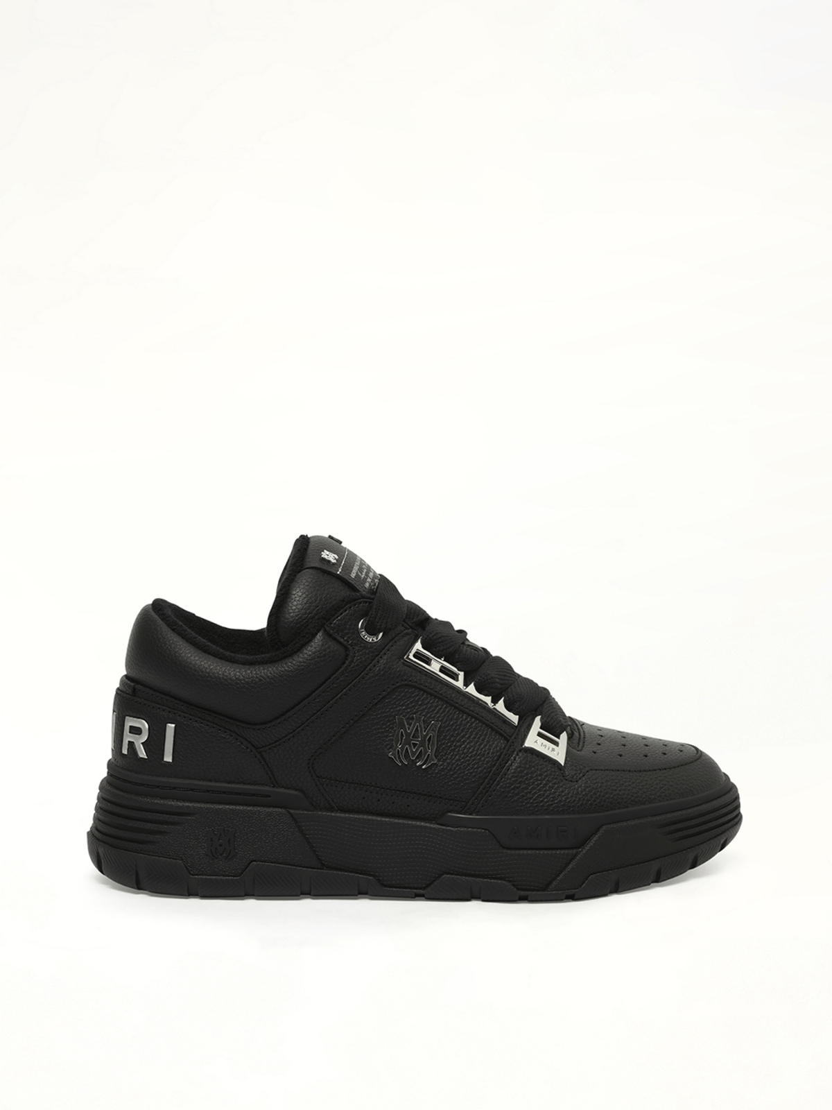 Metallic MA-1 Sneaker in Black Side View | AMIRI