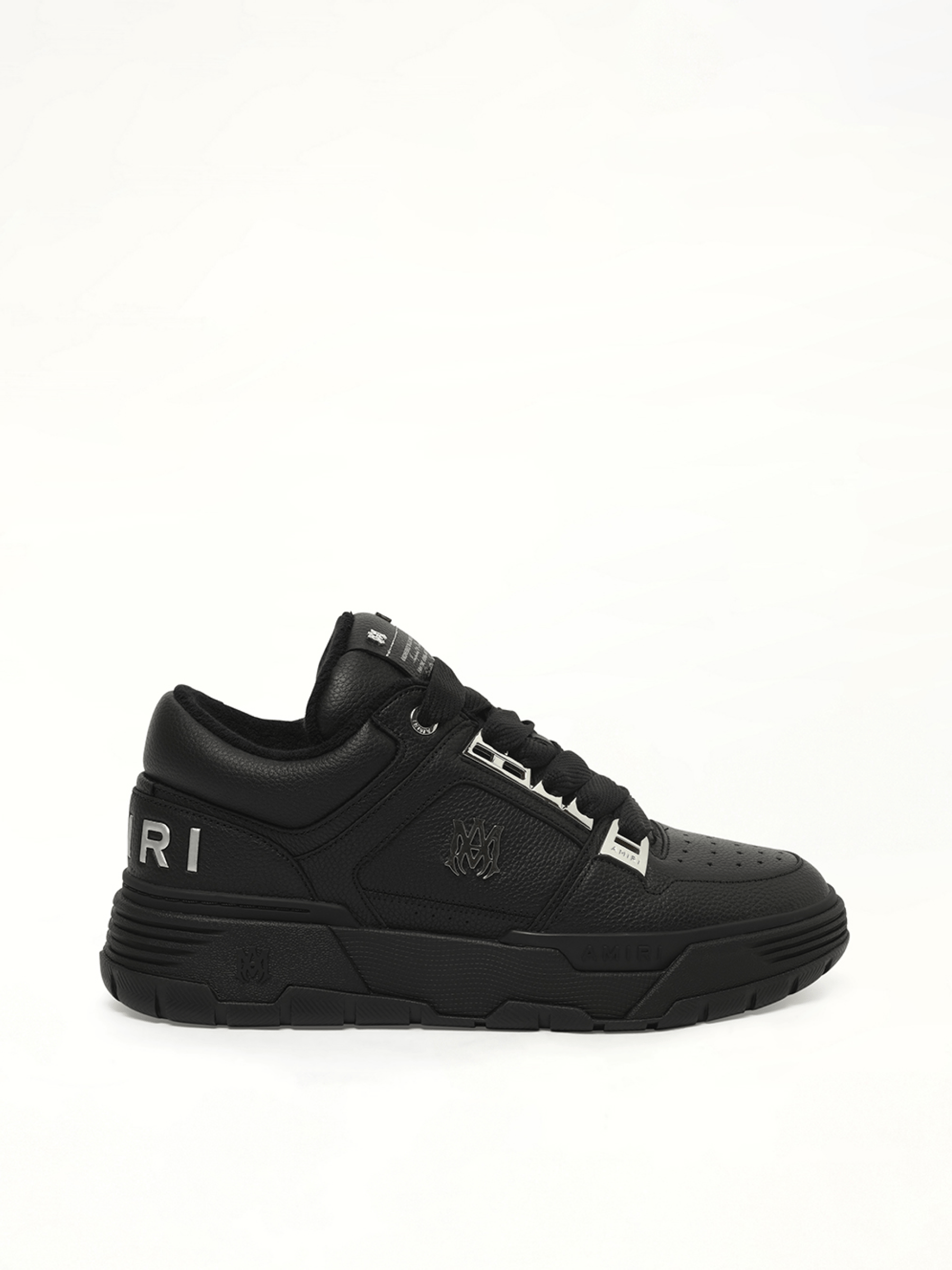 Metallic MA-1 Sneaker in Black Side View | AMIRI