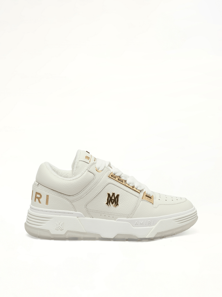 Metallic MA-1 Sneaker in White Side View | AMIRI