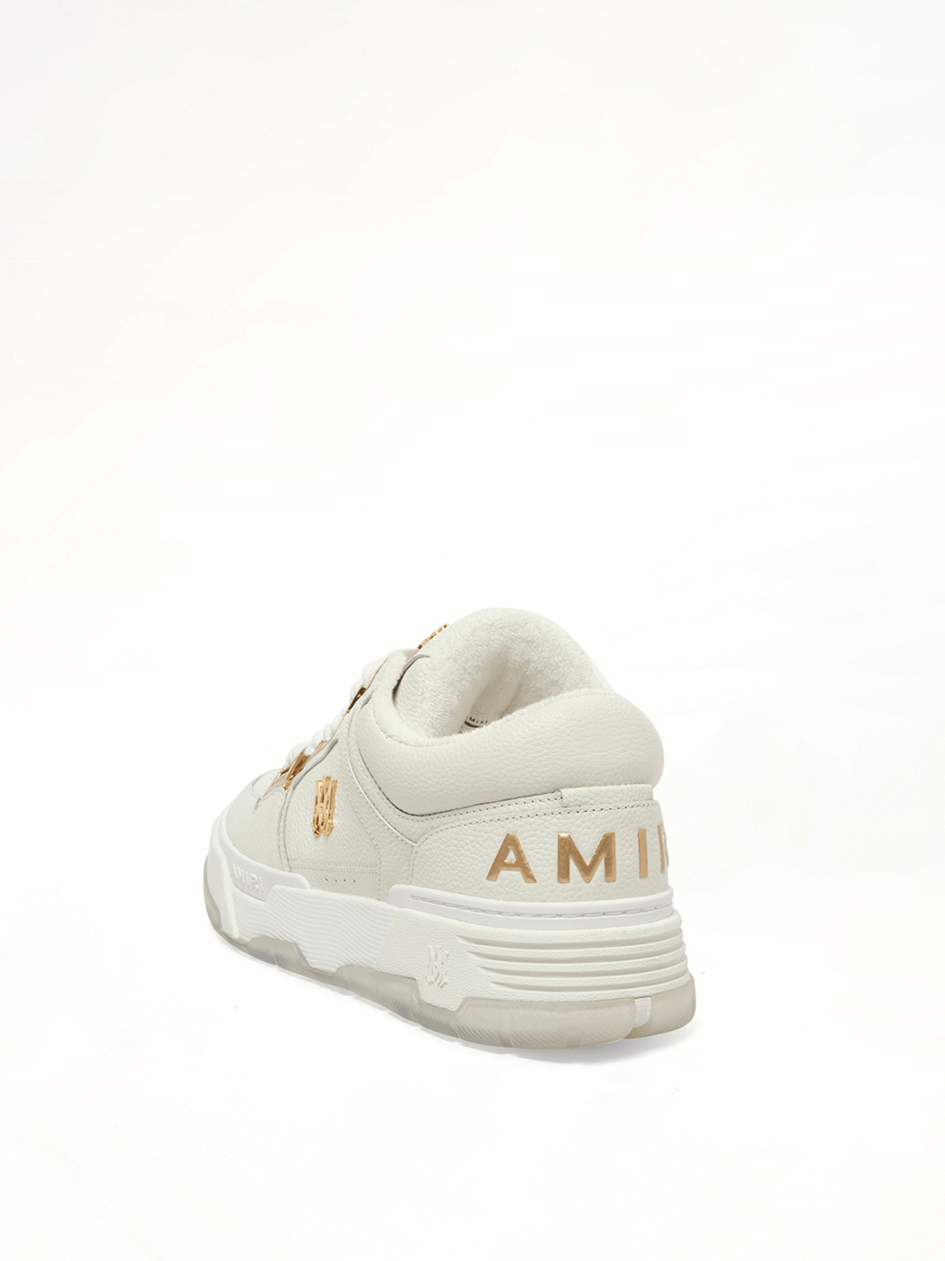 Metallic MA-1 Sneaker in White Top View | AMIRI
