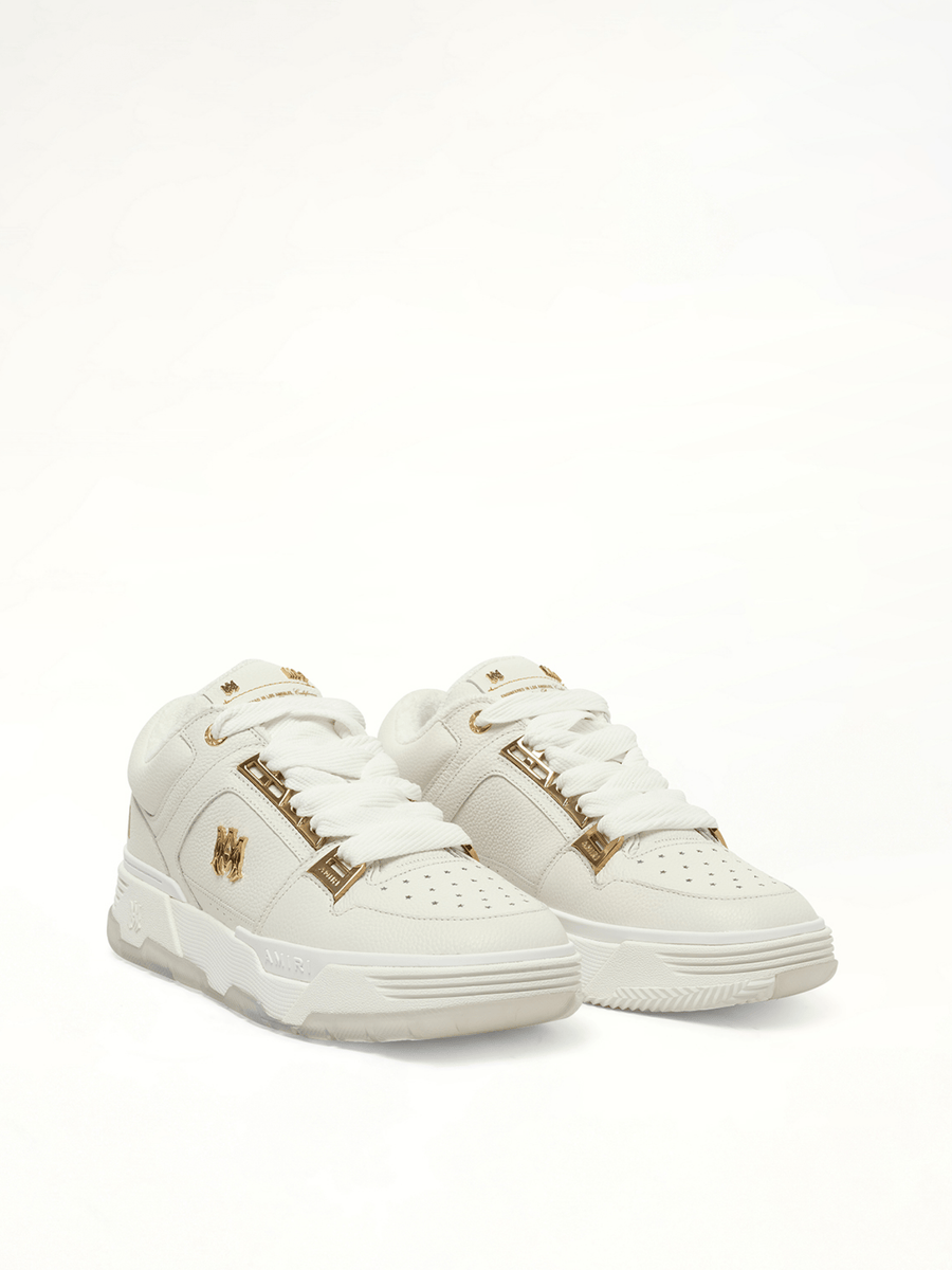 Metallic MA-1 Sneaker in White Front View | AMIRI