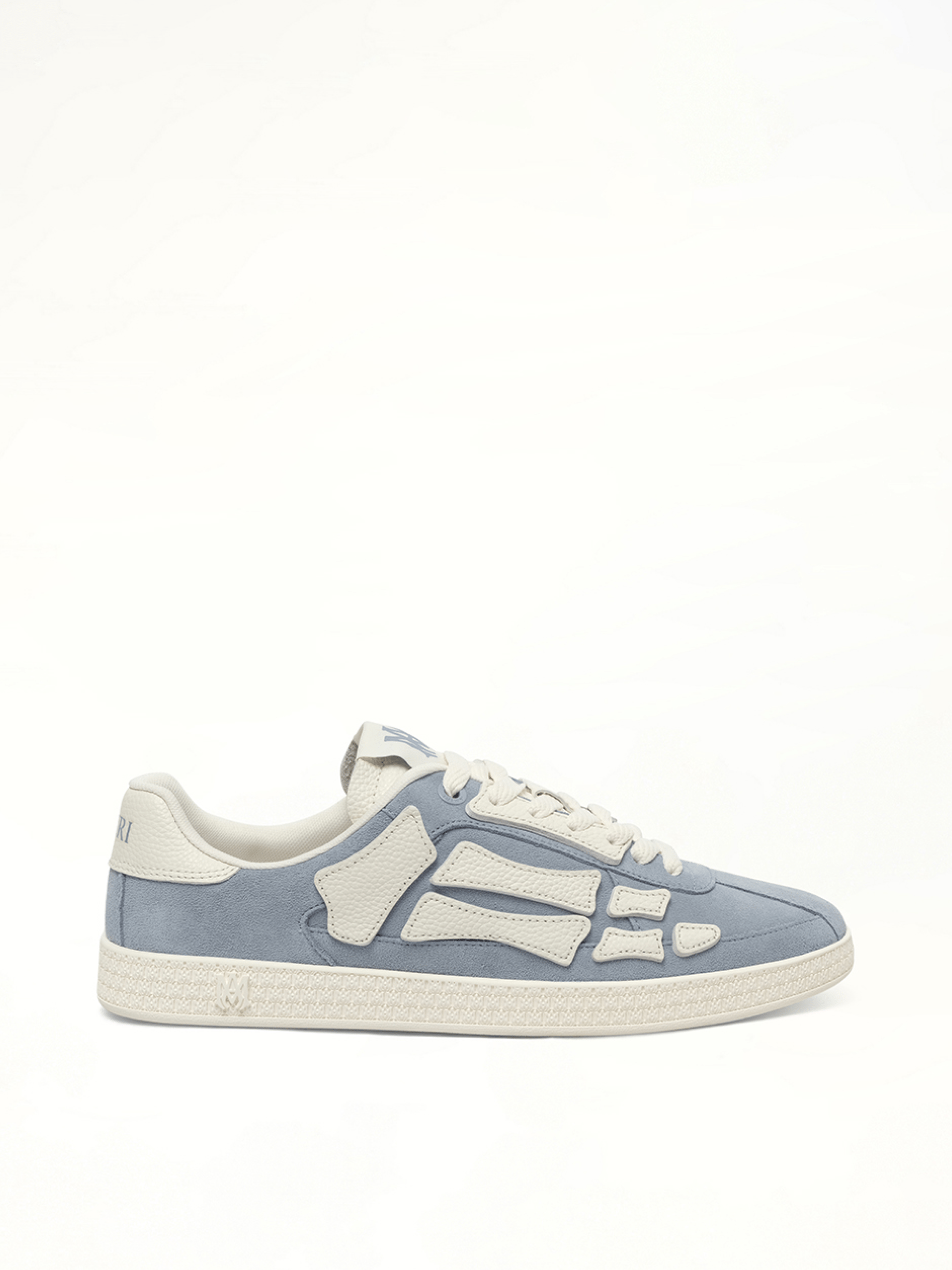 Pacific Bones Sneaker in Ashley Blue Side View | AMIRI