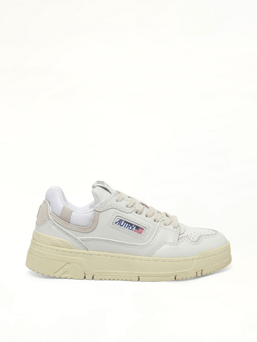 CLC Low Sneakers in White Side View | AUTRY