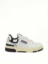 CLC Low Sneakers in White/Black Side View | AUTRY