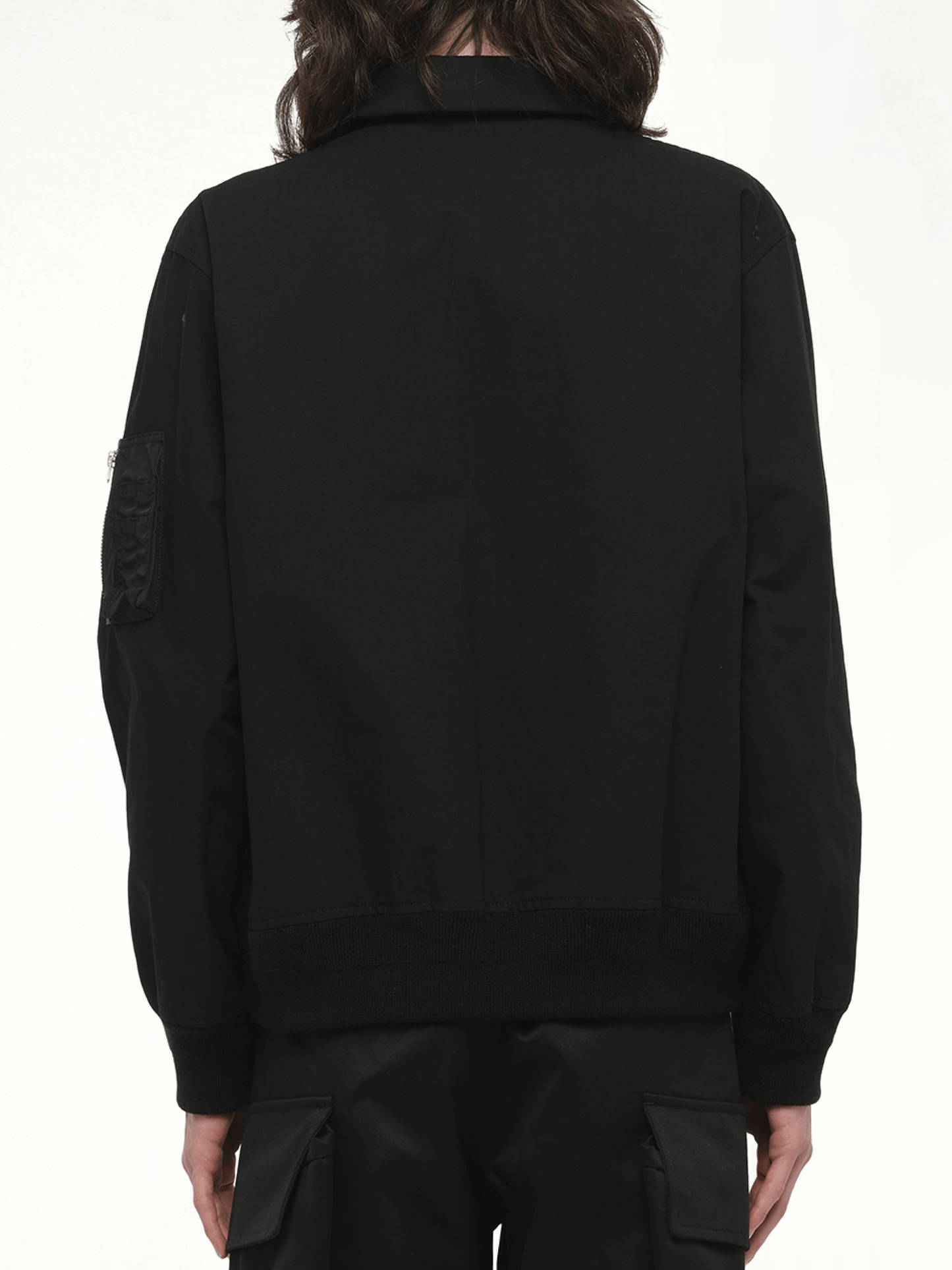 Rip Stop Blouson in Black