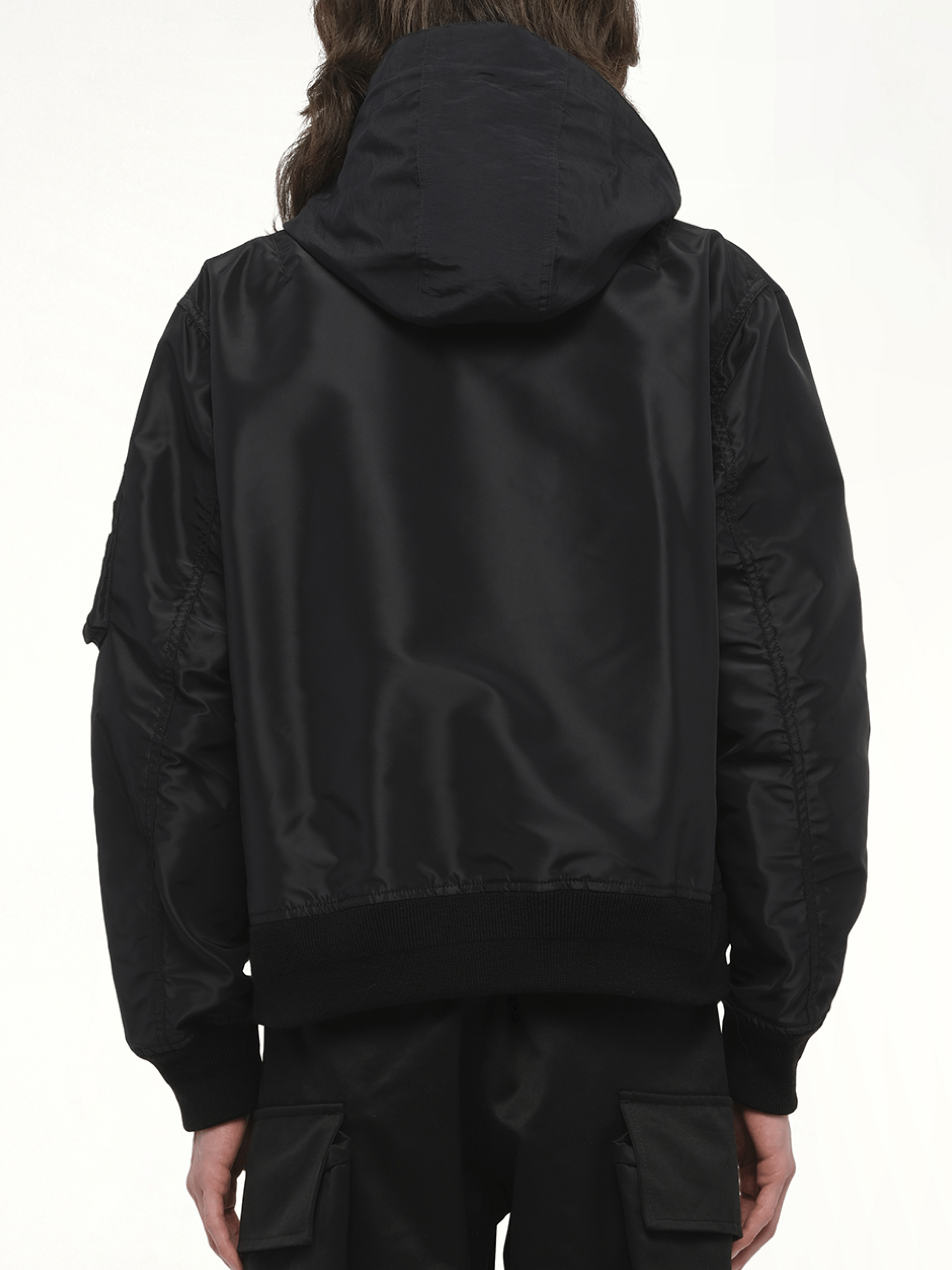 SACAI - Mens Nylon Twill x Grosgrain Blouson in Black SACAI - Mens Nylon Twill x Grosgrain Blouson in Black