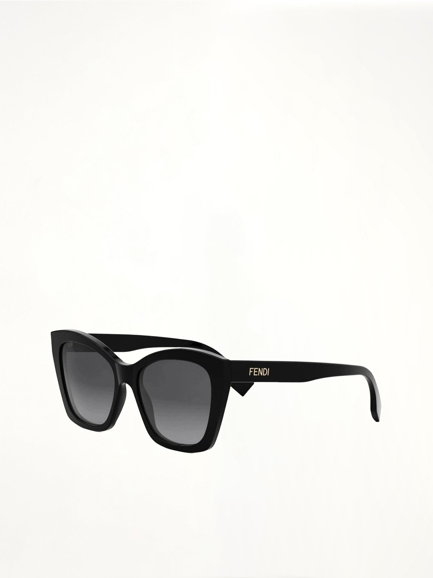 Fendi FE40151F 5701B Acetate Sunglasses in Black