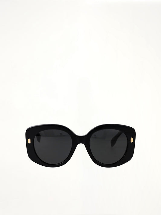 Fendi FE40137F 5301A Acetate Sunglasess in Black/Gold