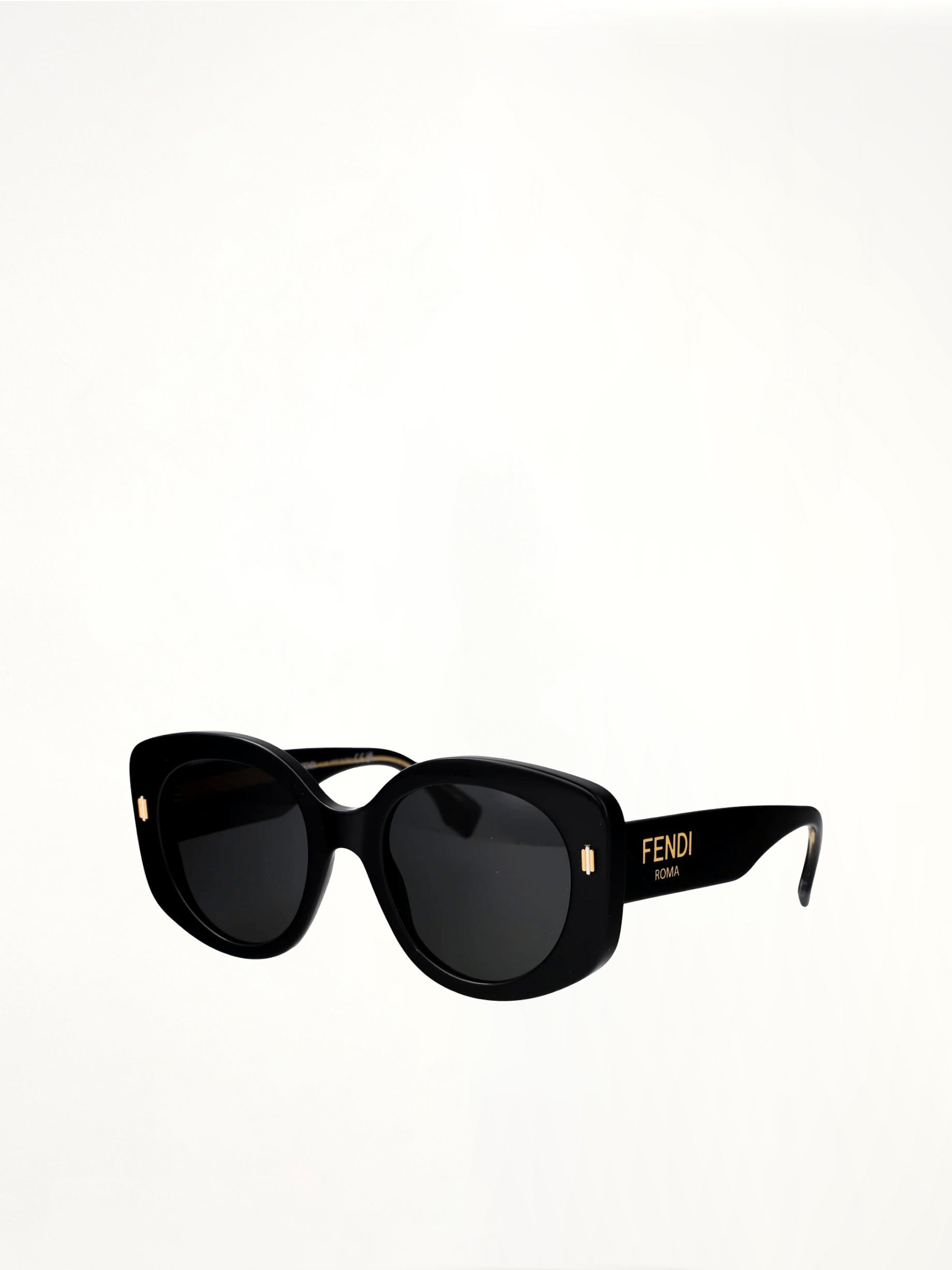 Fendi 芬迪 FE40137F 5301A 醋酸纤维太阳镜 黑色/金色