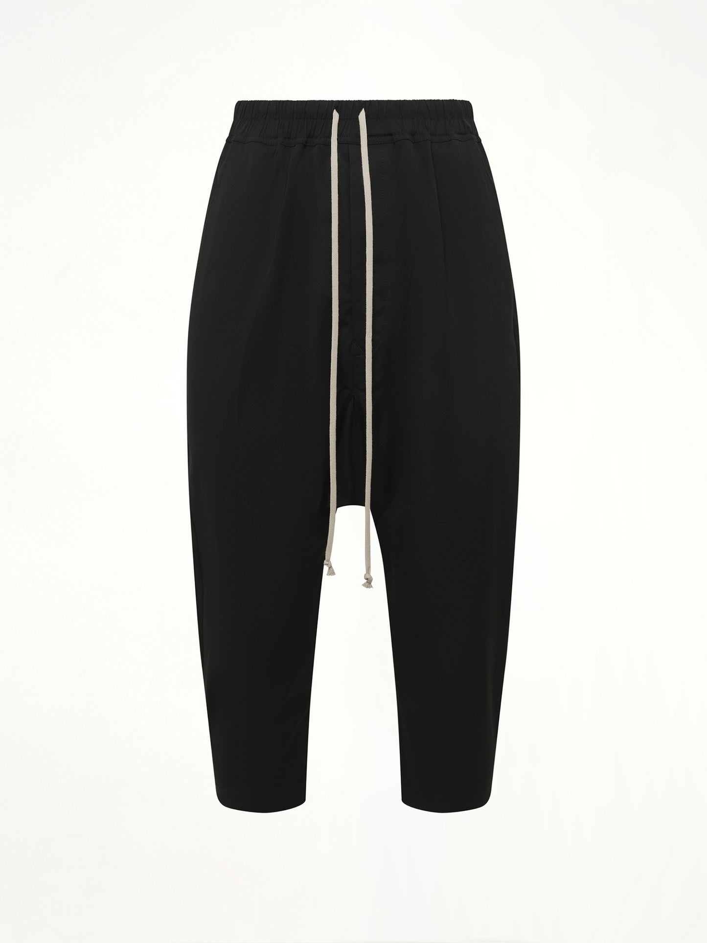 Drawstring Cropped Pants in Black