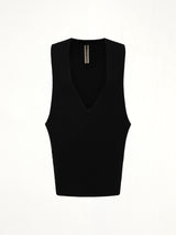 V Tank Sweater in Black