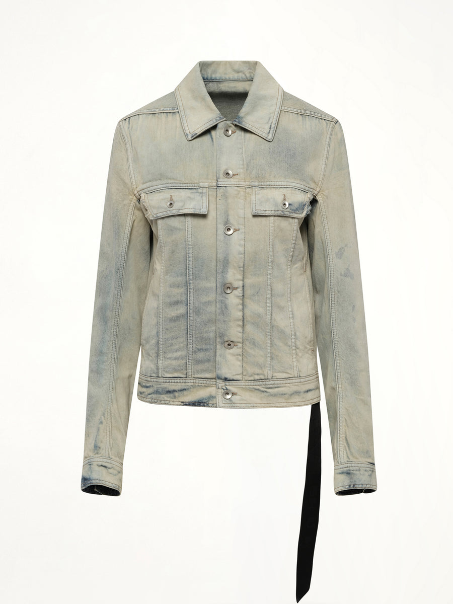 Trucker Worker Jacket in Mineral Pearl
