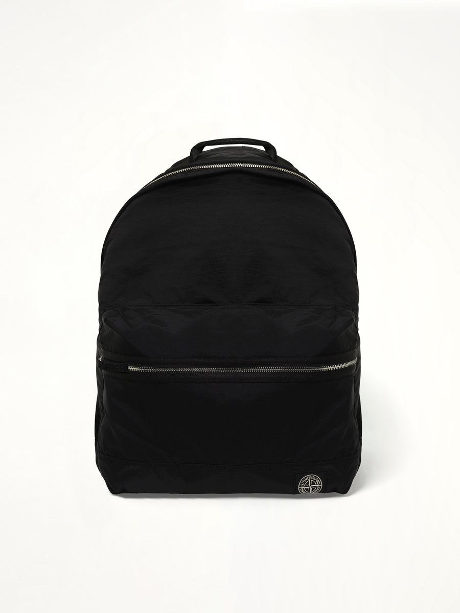 9200016 Coated Nylon Backpack in Black
