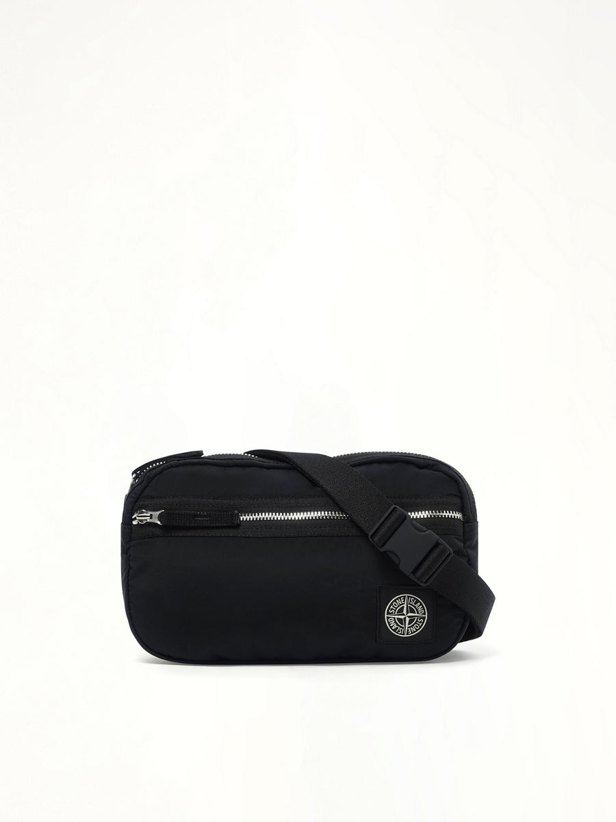 9200014 Coated Nylon Belt Bag in Black