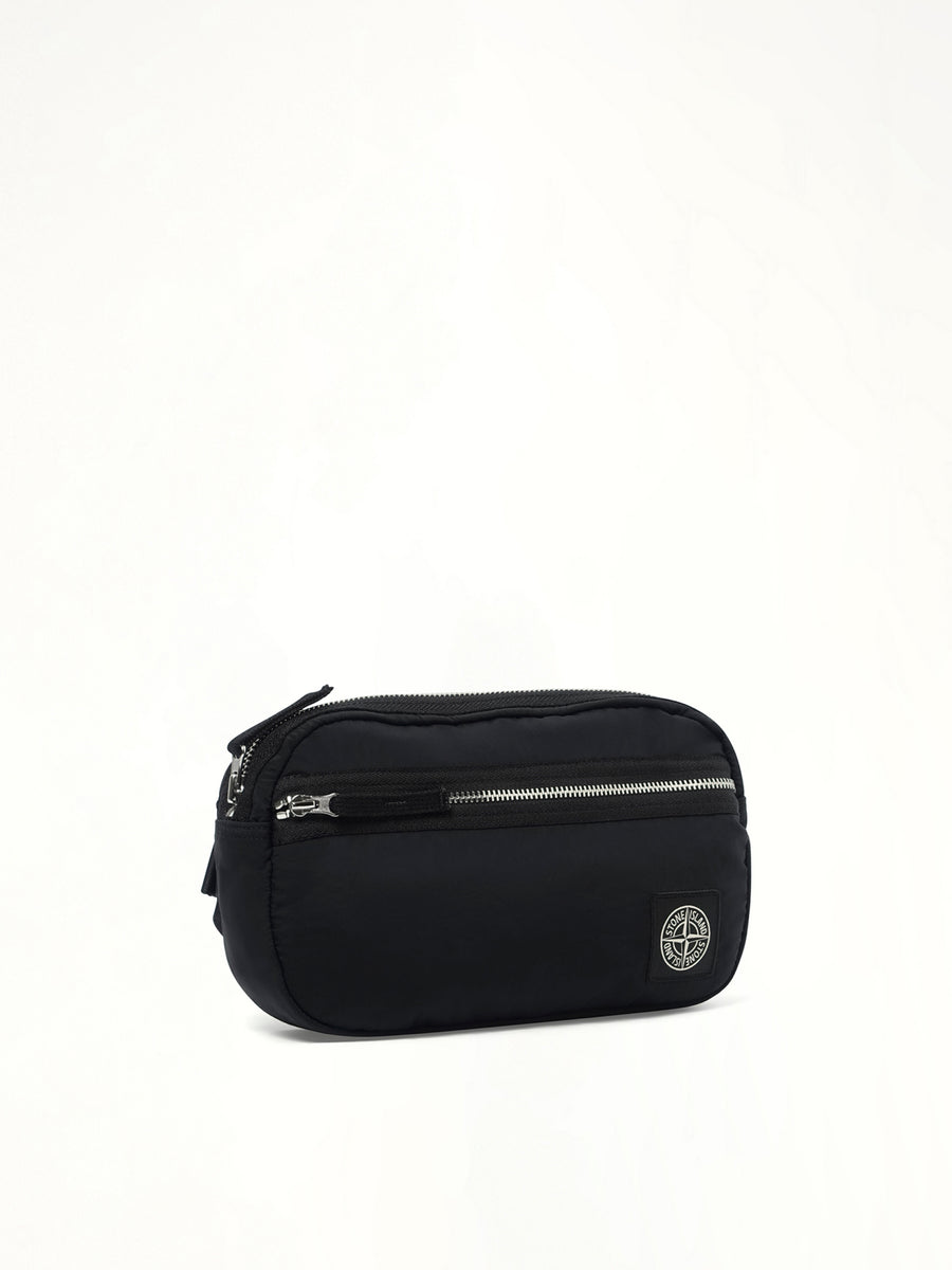 9200014 Coated Nylon Belt Bag in Black
