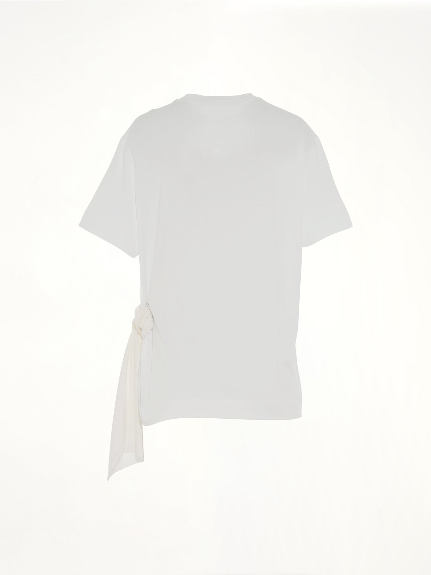 Side Scarf T-Shirt in White