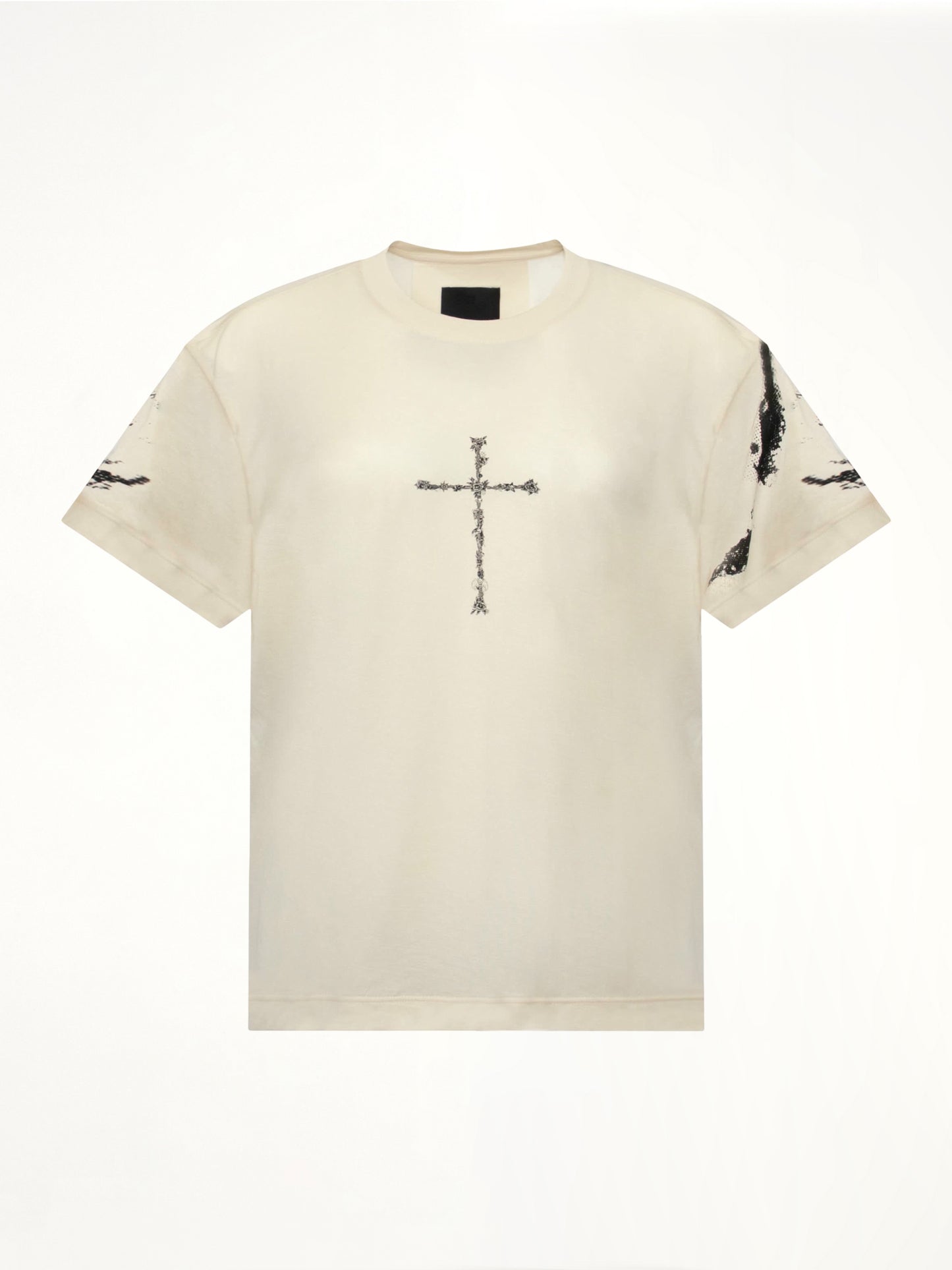 Cross Frame Print T-Shirt in Clay