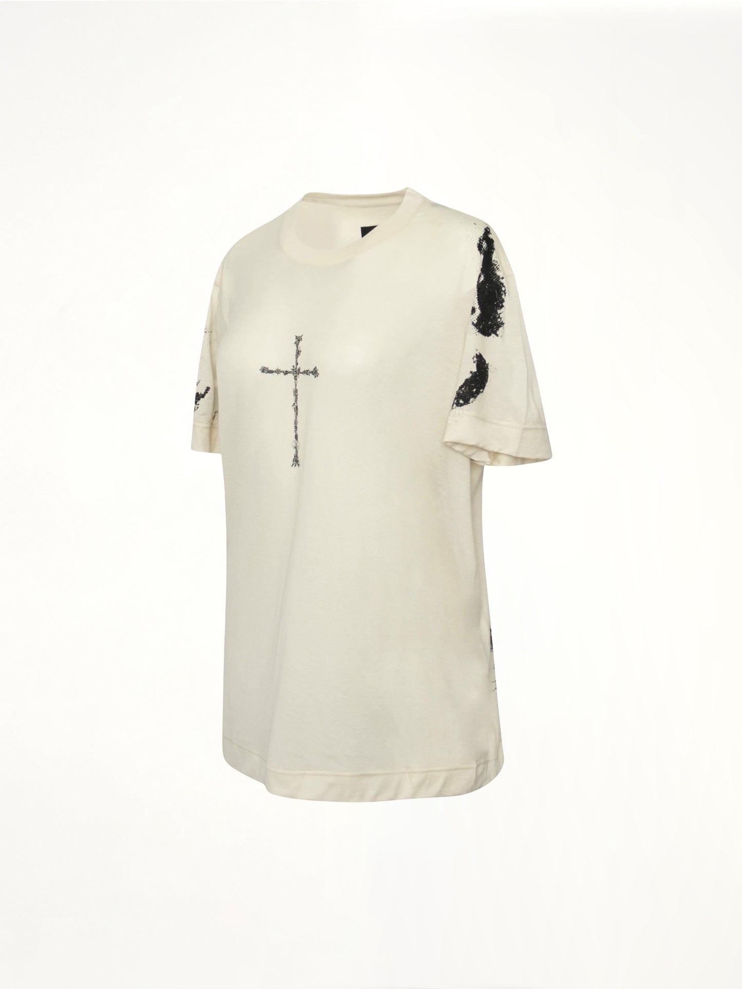 Cross Frame Print T-Shirt in Clay