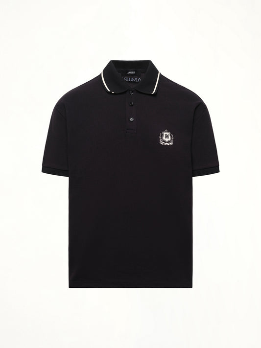 MA Crest Polo in Black