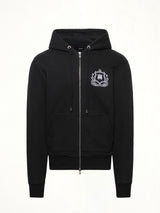 MA Crest Zip Hoodie in Black
