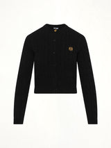 Fitted Cardigan in Black