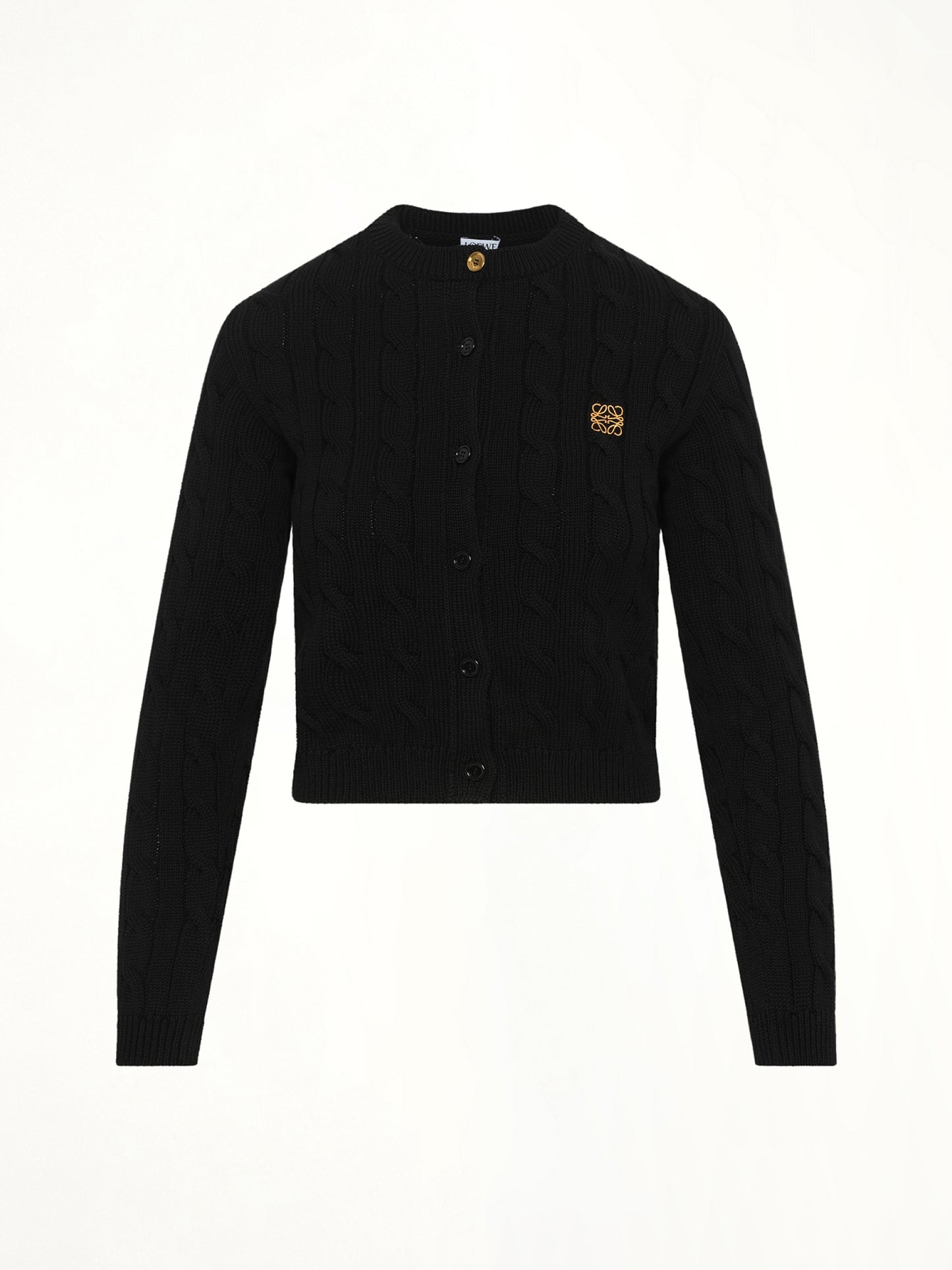 Fitted Cardigan in Black