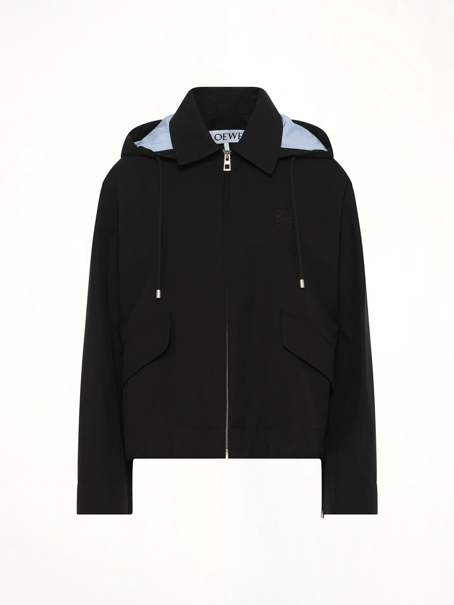 Hooded Parka in Black