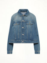 Trapeze Jacket in Denim Blue