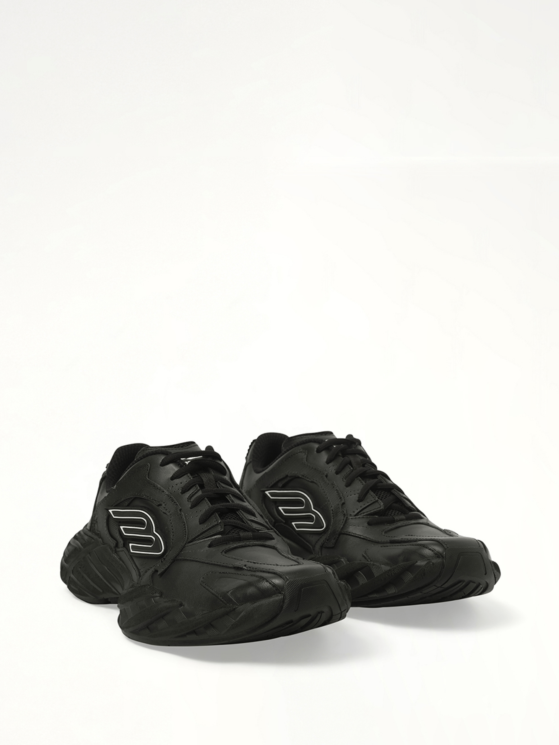Monday Sneaker in Black Front View | BALENCIAGA