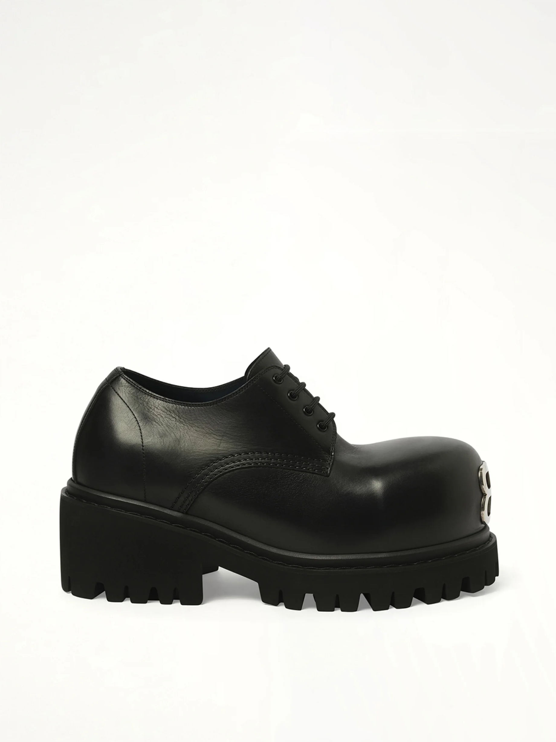 Stomper Derbie BB in Black Side View | BALENCIAGA