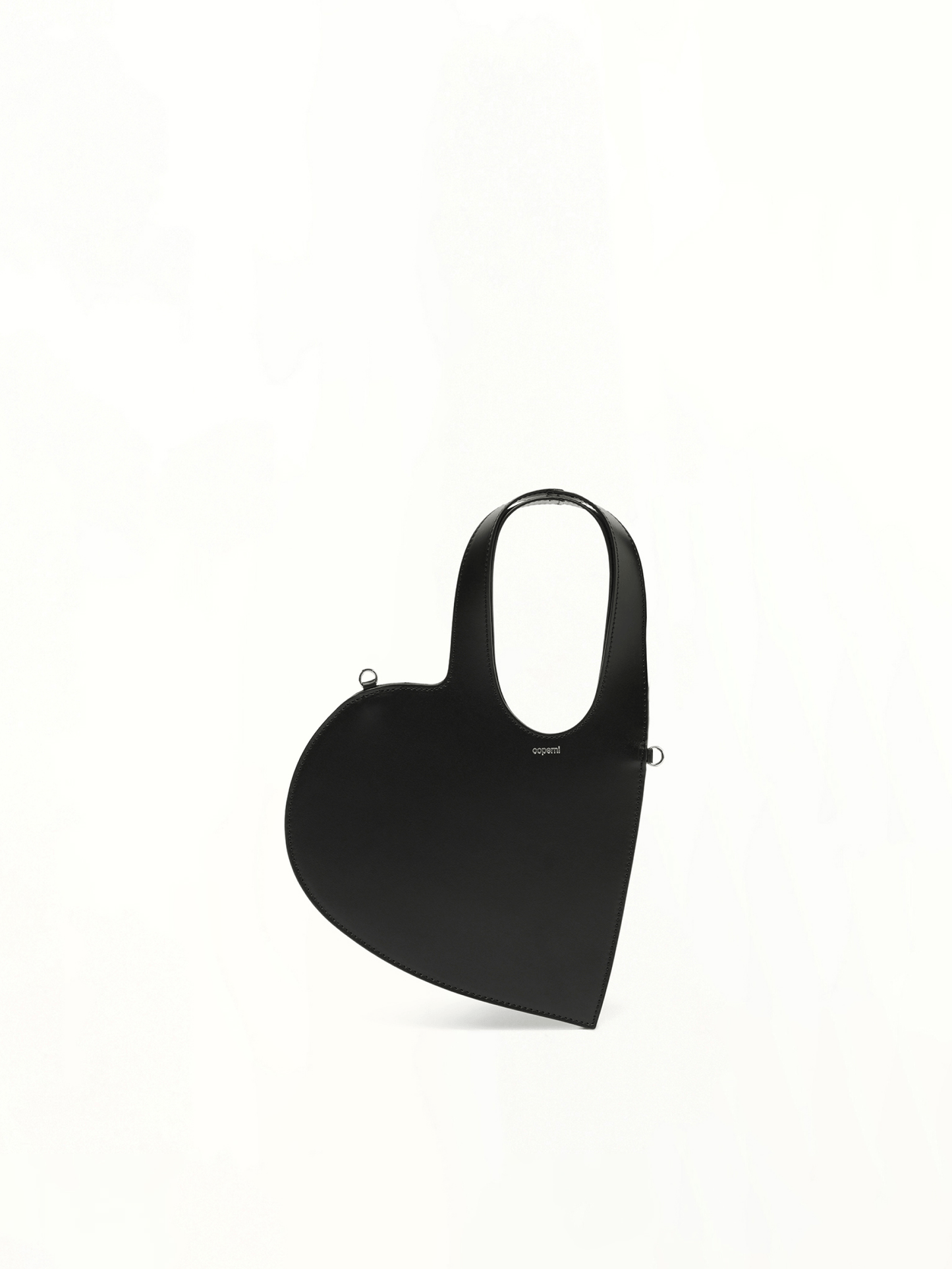 Crossbody Baby Heart Tote Bag in Black