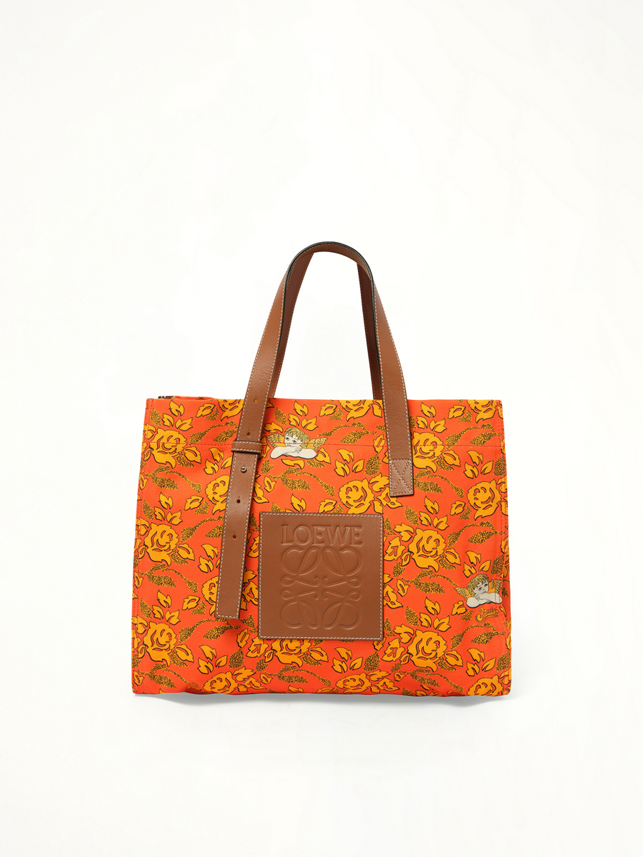 Loewe x Paula Print Tote in Orange