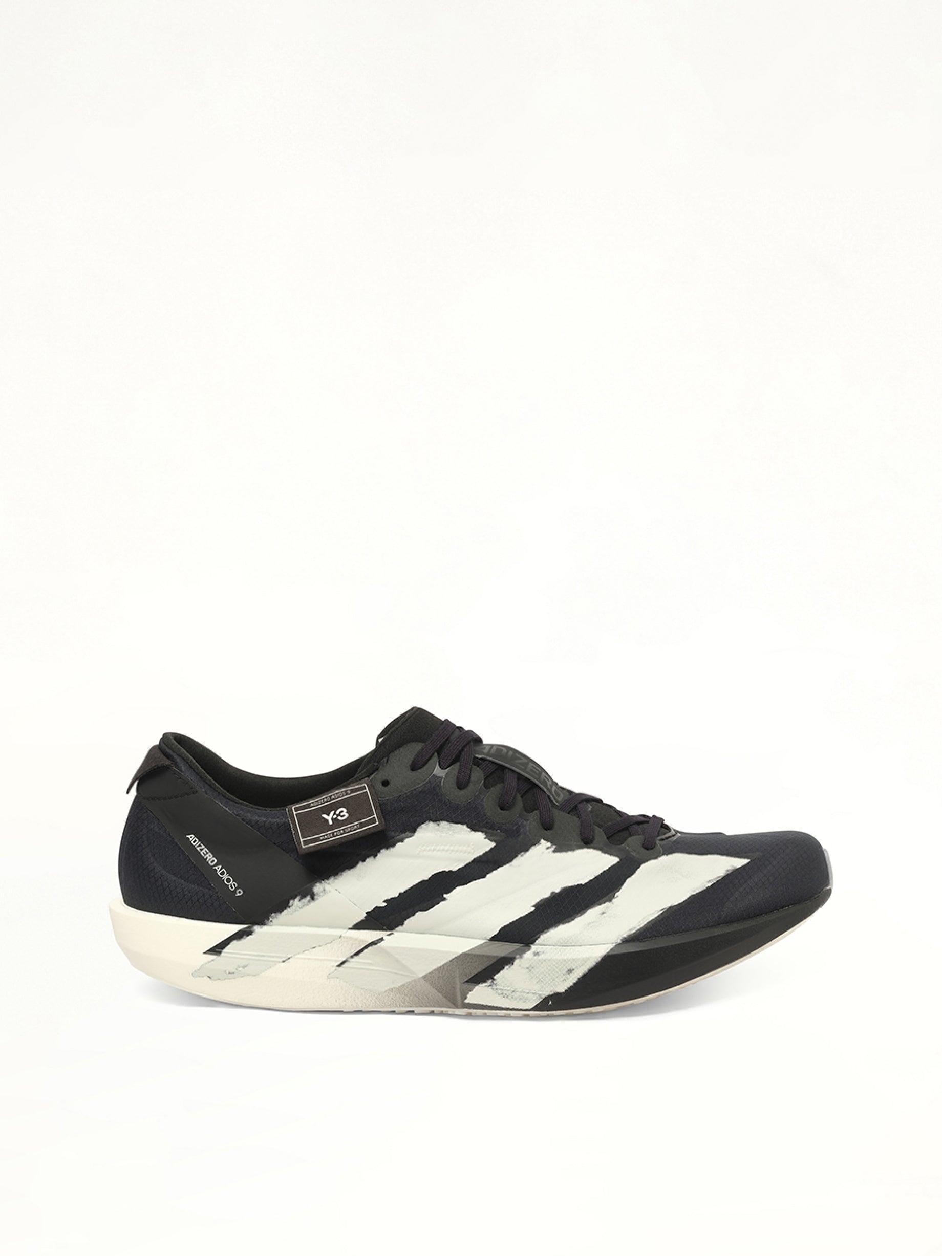 Adios 9 Sneaker in Black Side View | Y-3