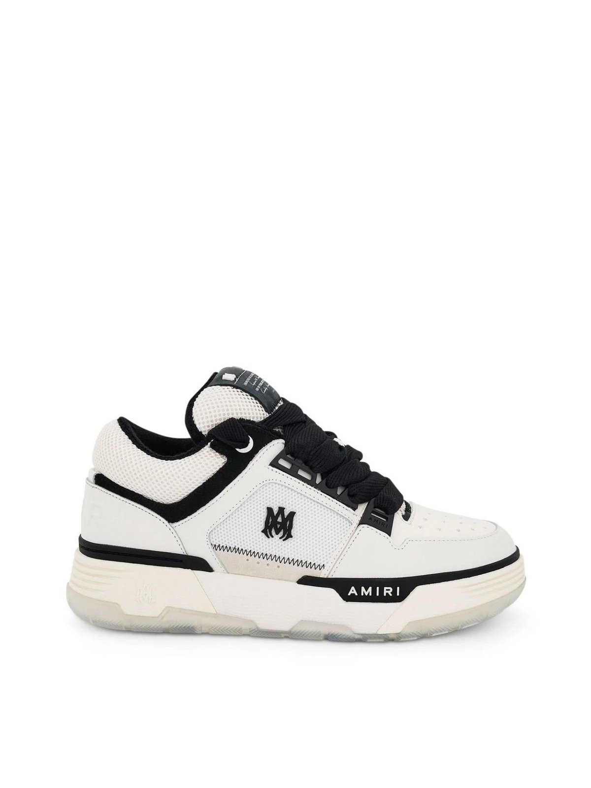 MA-1 Sneaker in White/Black Side View | AMIRI