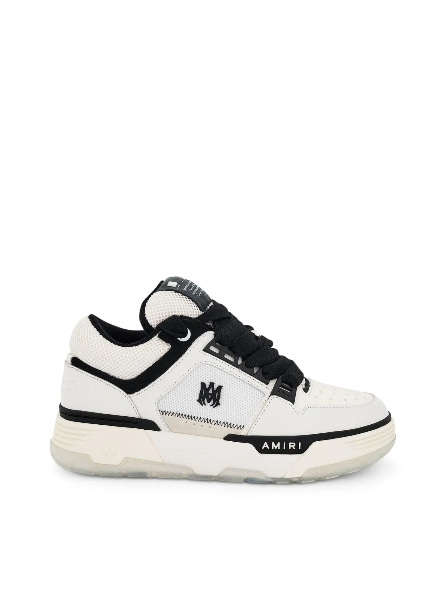 MA-1 Sneaker in White/Black Side View | AMIRI