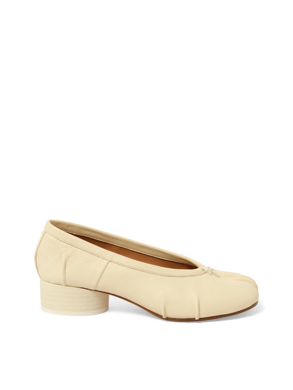 New Tabi Ballerina H30 in White Side View | MAISON MARGIELA